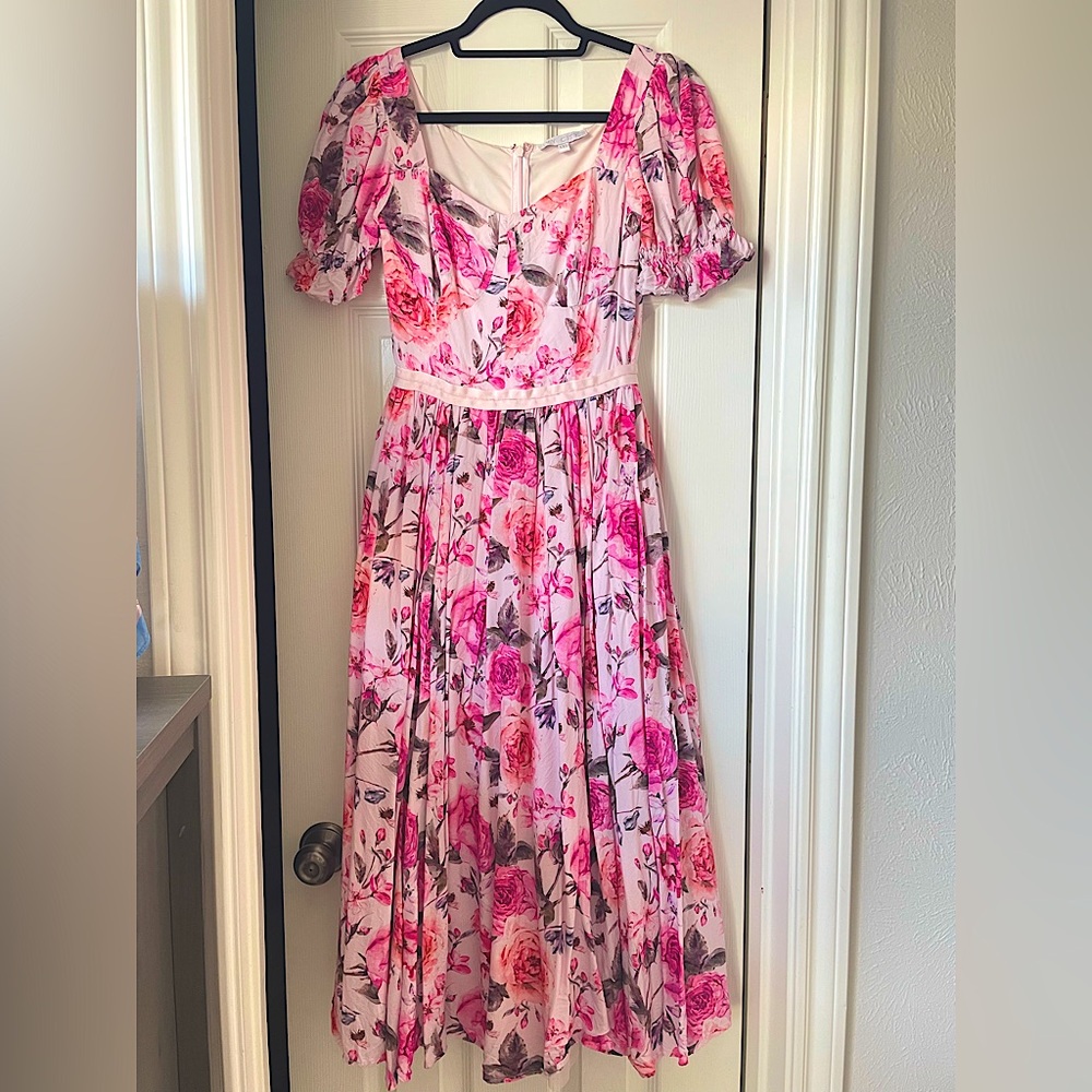 NEVER WORN Ivy City Co Ballerina pink floral dress - Picture 6 of 12